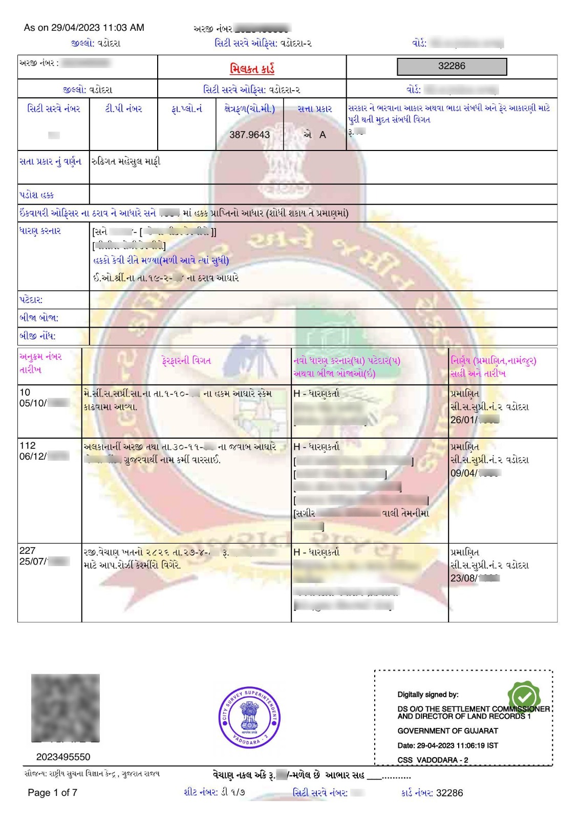 Property Card